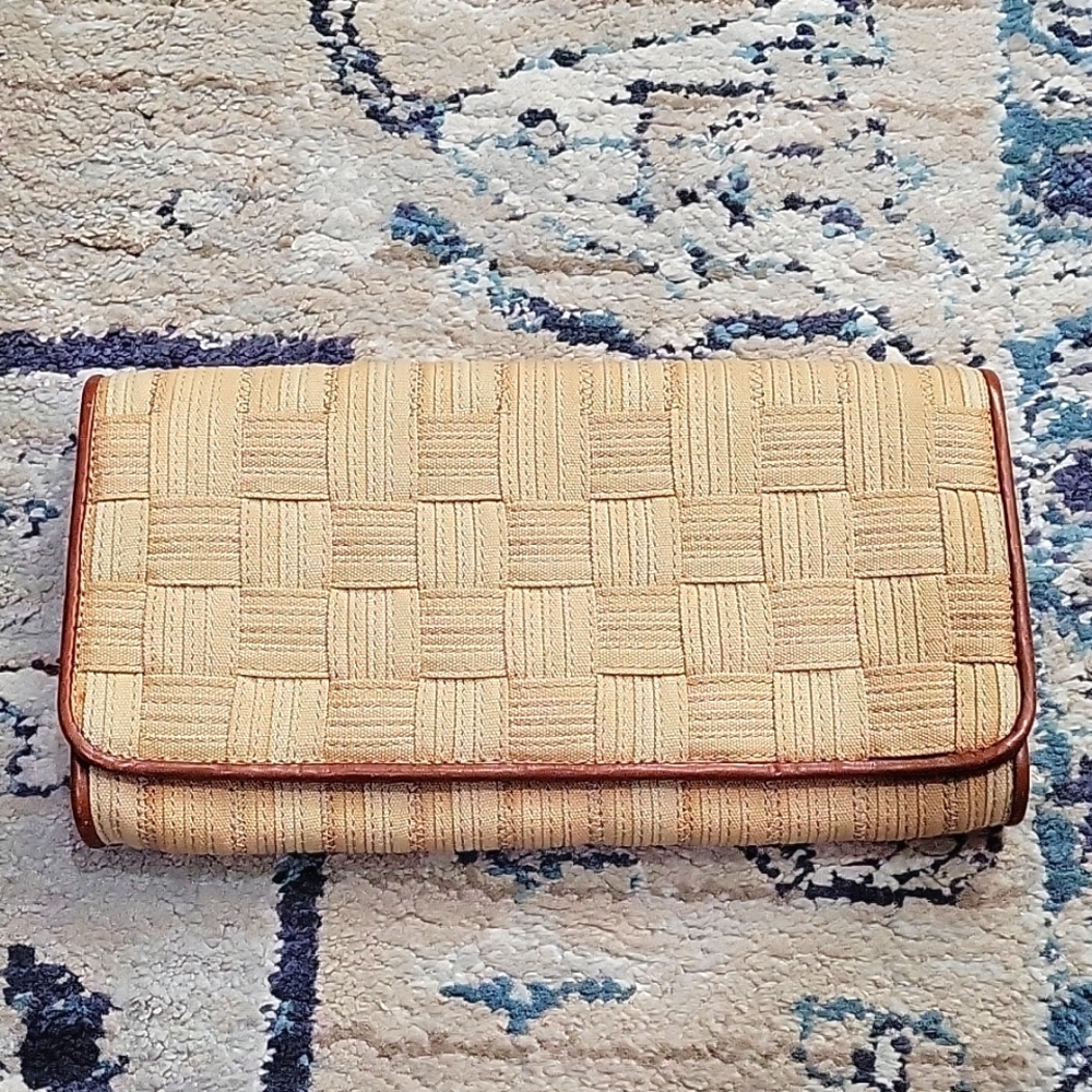 Cole Haan Woven clutch NWOT